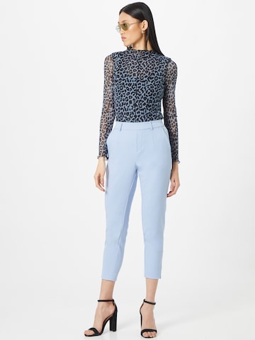 OBJECT Slim fit Pleat-Front Pants 'Lisa' in Blue