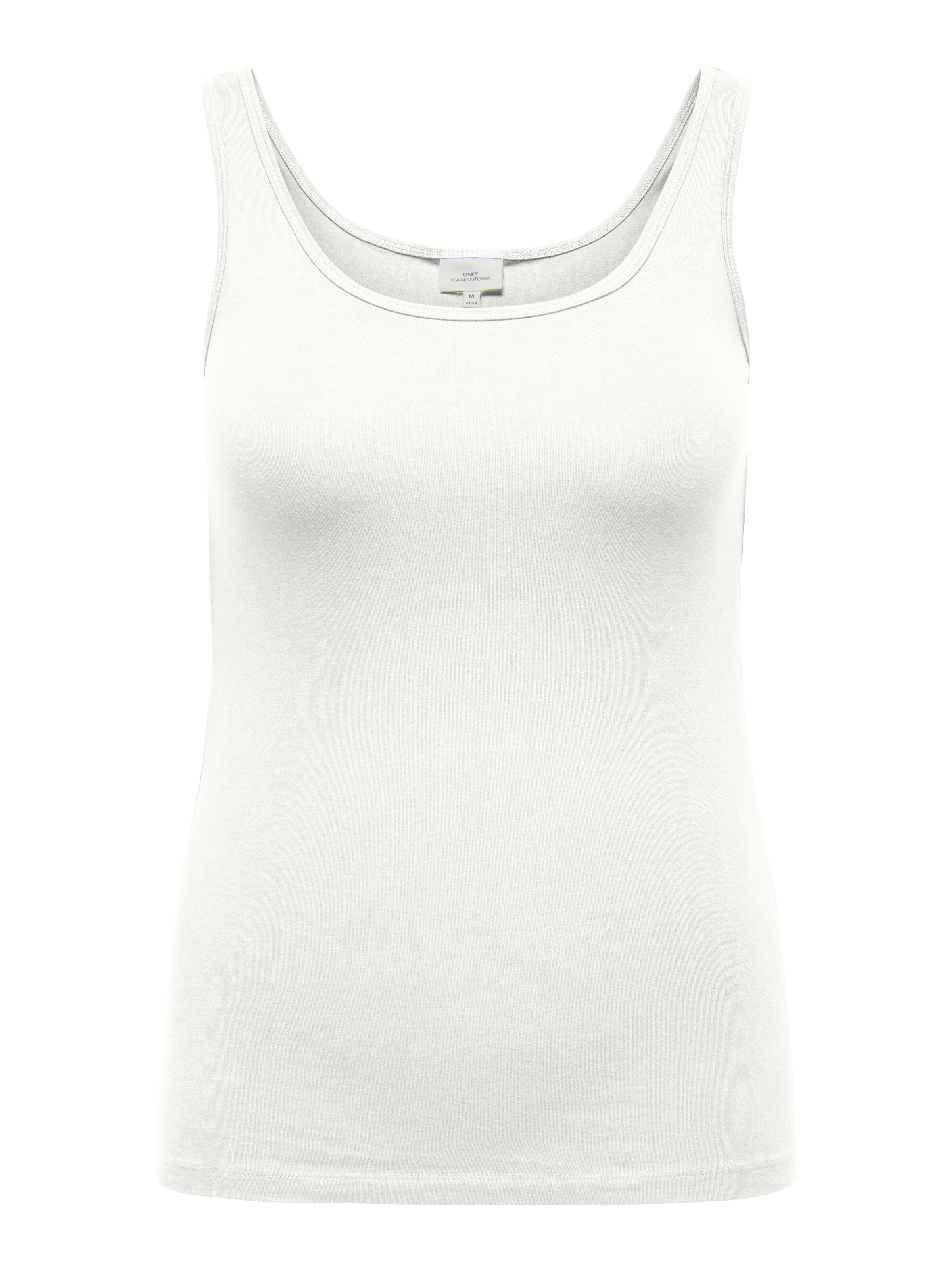 ONLY Carmakoma Top 'Time' in Weiß: Vorderseite