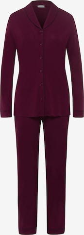 Hanro Pyjama 'Natural Comfort' in Lila: predná strana