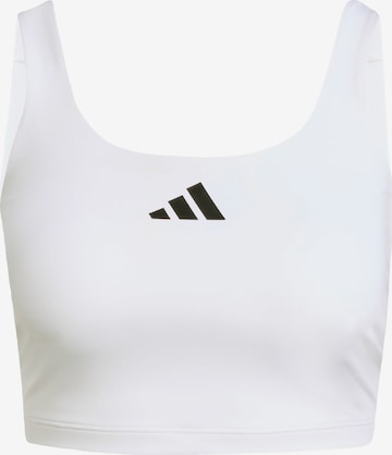 ADIDAS PERFORMANCEBustier Sportski grudnjak 'Power' - bijela boja: prednji dio