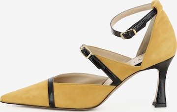 Escarpins 'PENELOPE' EVITA en jaune : devant