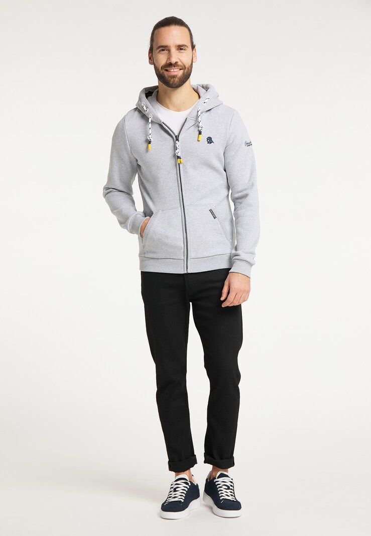 Sweaters & Hoodies Schmuddelwedda Zip-up hoodies Mottled Grey