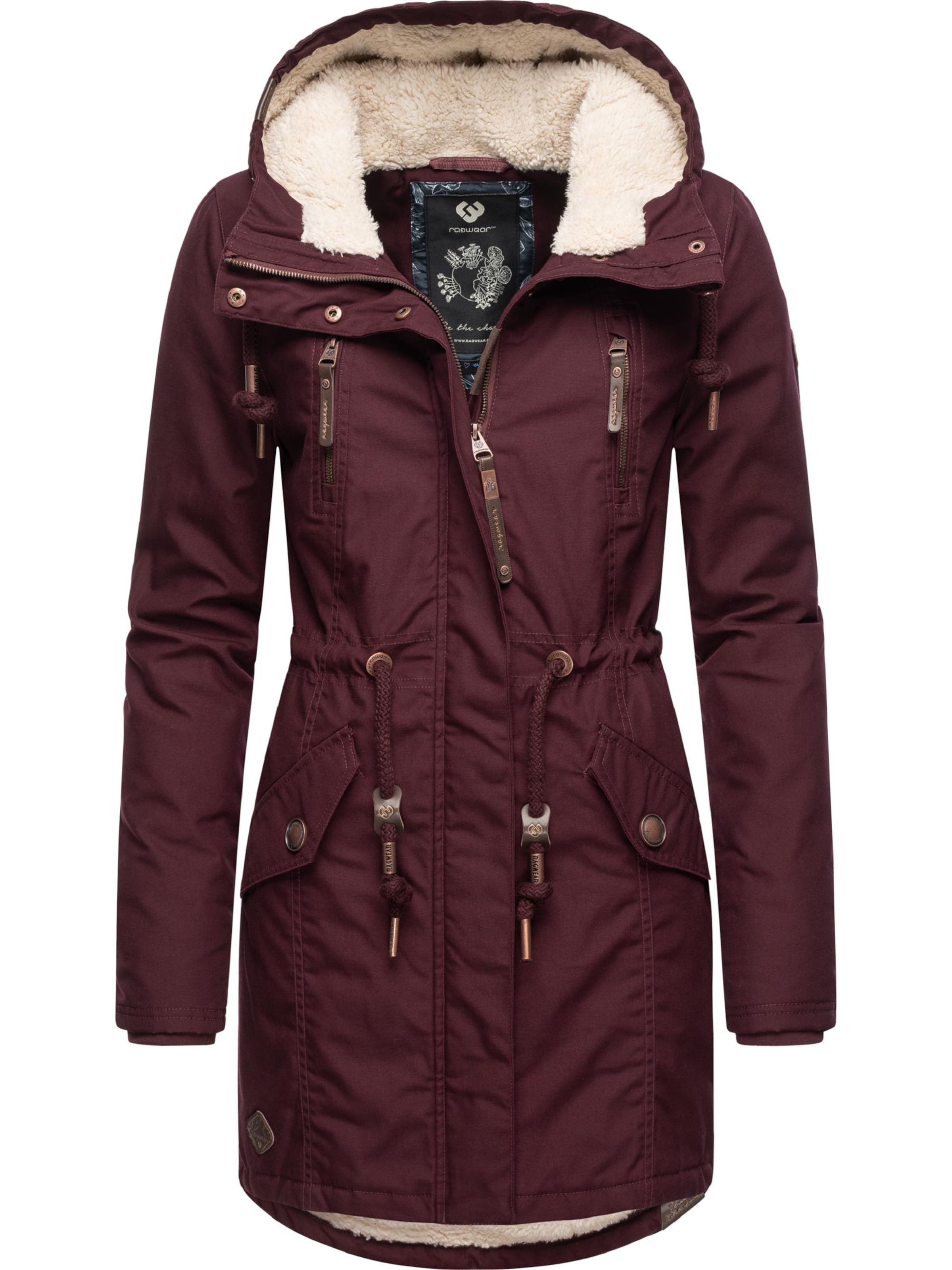 Ragwear Winterparka 'Elsie' in Rot: Vorderseite