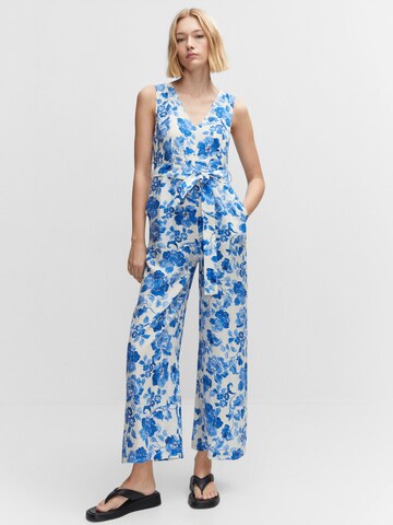 MANGO Jumpsuit 'Milos' in Blauw: voorkant