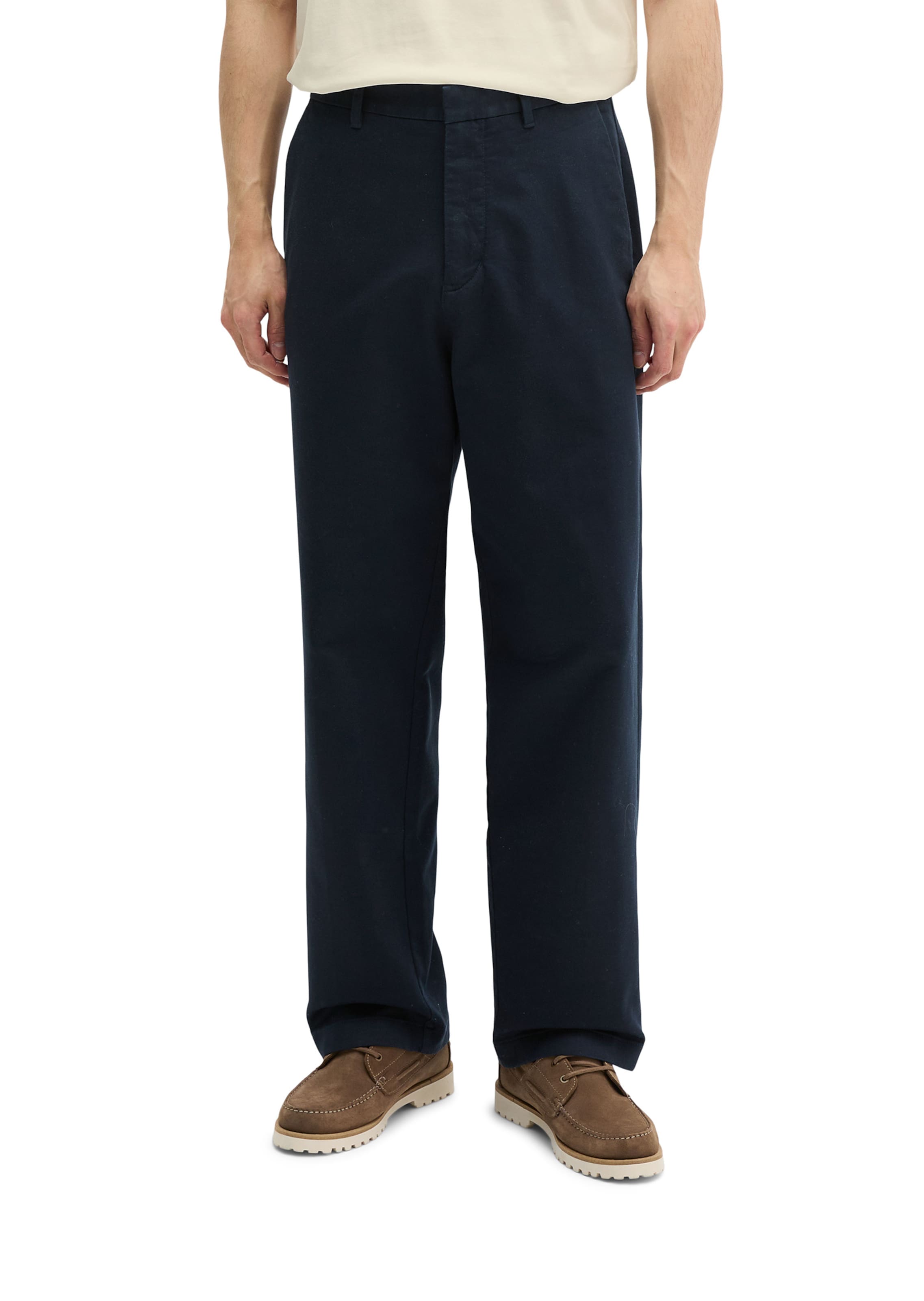 Marc O'Polo Regular Chino trousers in Blue: front