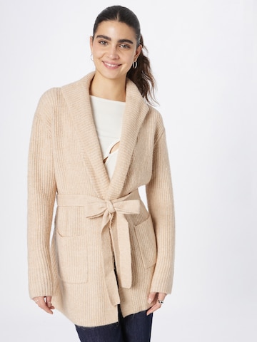 ABOUT YOU Gebreid vest 'Fabrice' in Beige: voorkant