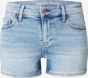 ESPRIT Slimfit Jeansy w kolorze niebieski: przód