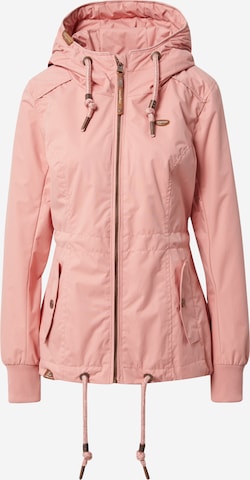 Ragwear Prehodna jakna 'DANKA' | roza barva: sprednja stran
