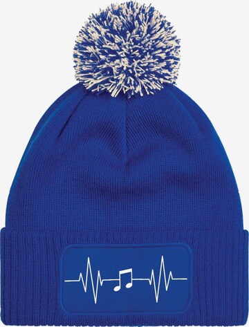 Youth Designz Mütze 'Heartbeat Musik' in Blau: Vorderseite