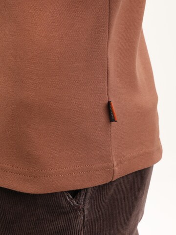 Gabbiano Shirt 'Interlock Diagonal' in Bruin