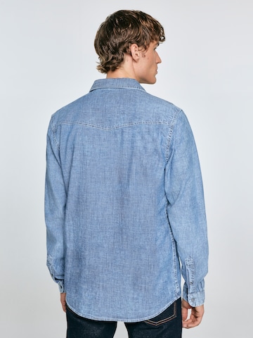 BIG STAR Regular fit Overhemd 'Retinez' in Blauw