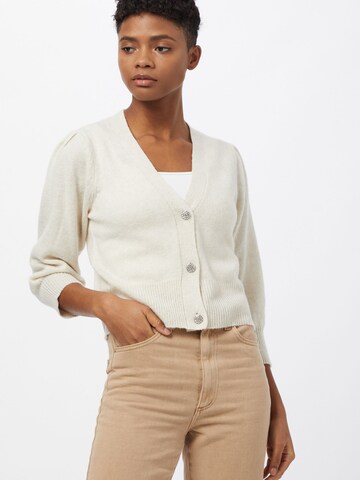 JDY Knit Cardigan 'Aida' in Beige: front