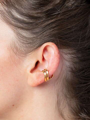 YParis Oorbellen 'Ear cuff Wavy double  G' in Goud