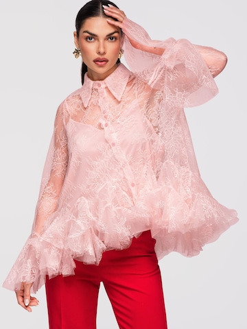 Ombre Blouse in Pink: front