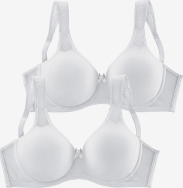 Soutien-gorge PETITE FLEUR en blanc : devant