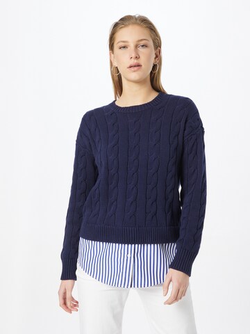 Lauren Ralph Lauren Trui 'VALIZA' in Blauw: voorkant