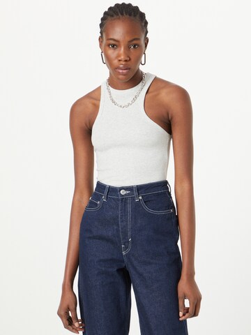 Shirtbody Abercrombie & Fitch en gris : devant