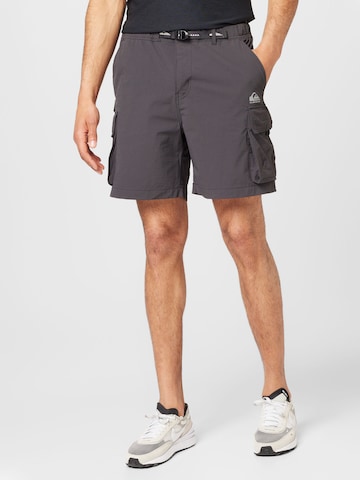 QUIKSILVER Ohlapna forma Športne hlače 'RUN ASHORE' | siva barva: sprednja stran