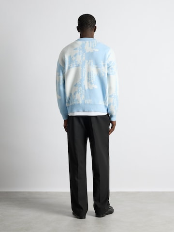 Burocs Pullover 'Knit Static'‌‌‌‌ in Blau