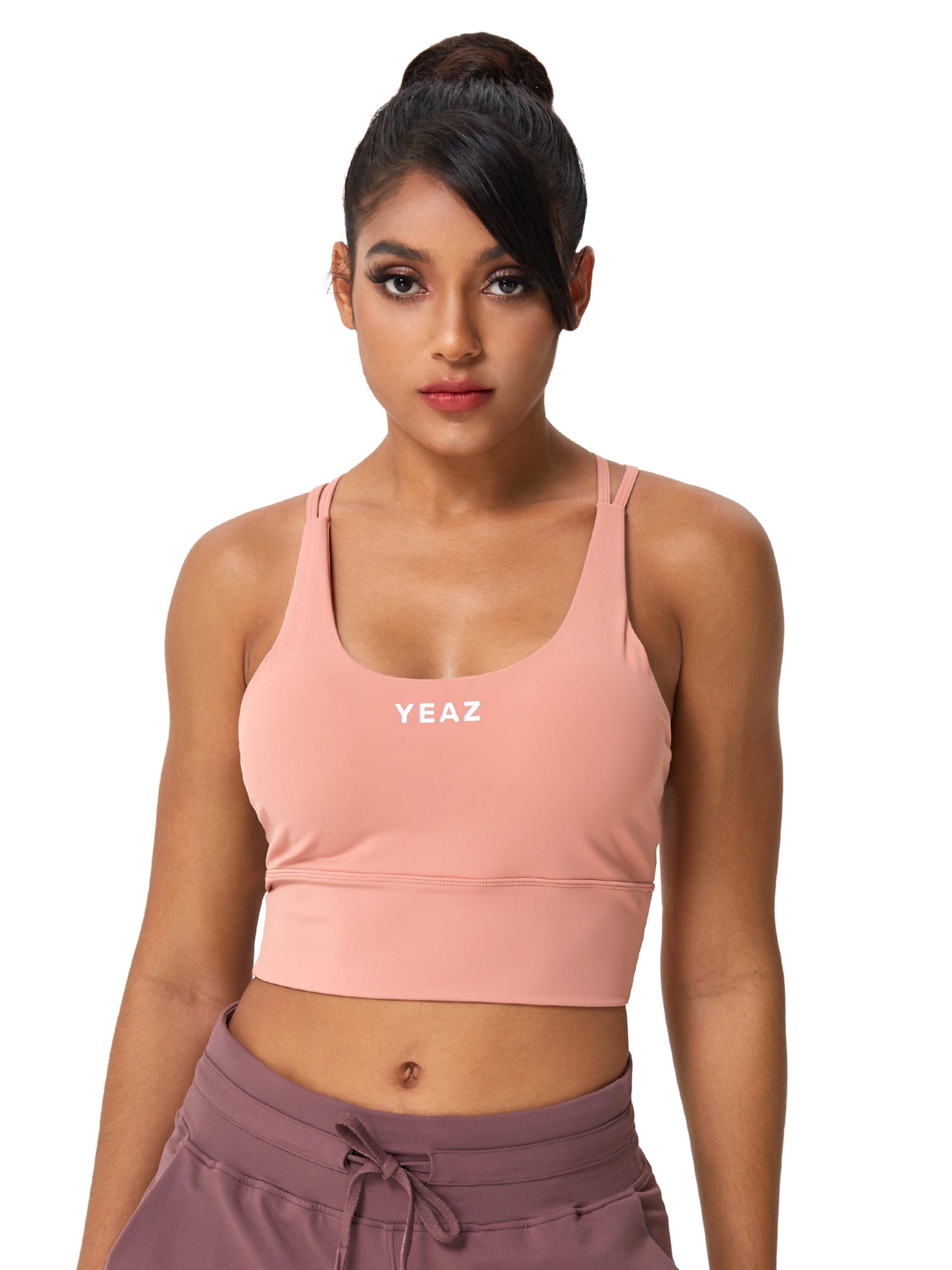 YEAZ Бюстье Спортивный бюстгальтер 'Grace' в Оранжевый