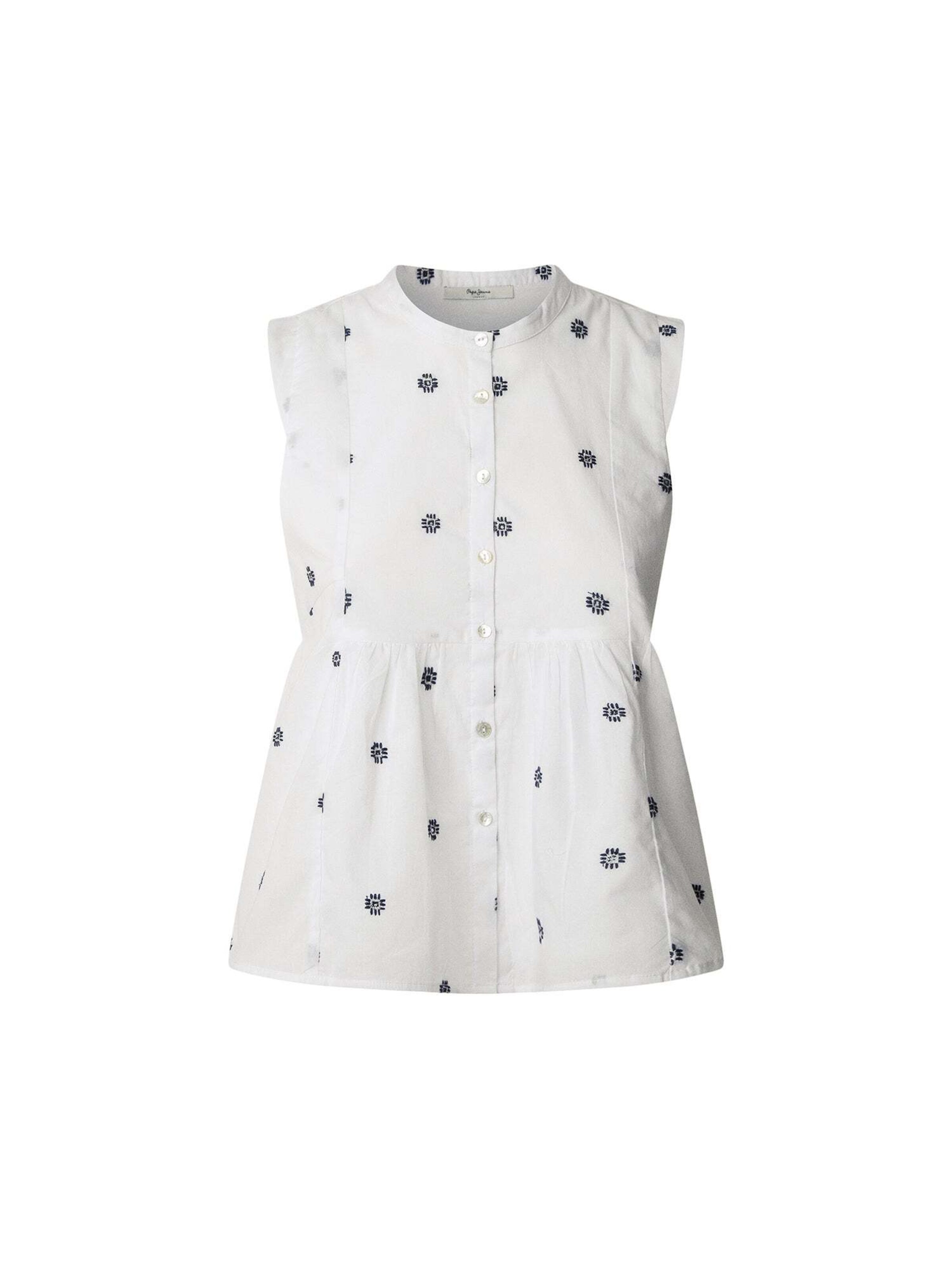 Chemisier 'Elvire' Pepe Jeans en blanc : devant