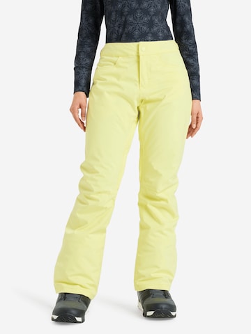 ROXY Regular Outdoorhose in Gelb: Vorderseite