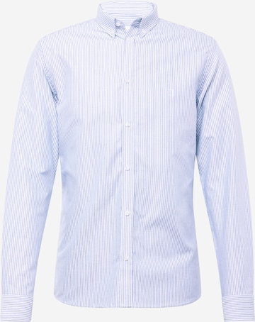 Les Deux - Camisa 'Christoph' en azul: frente