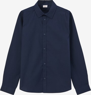 s.Oliver Slim fit Button Up Shirt in Blue: front