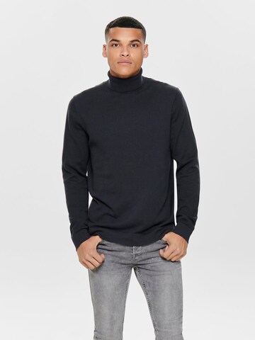 Only & Sons Regular Fit Pullover 'ONSALEX' in Blau