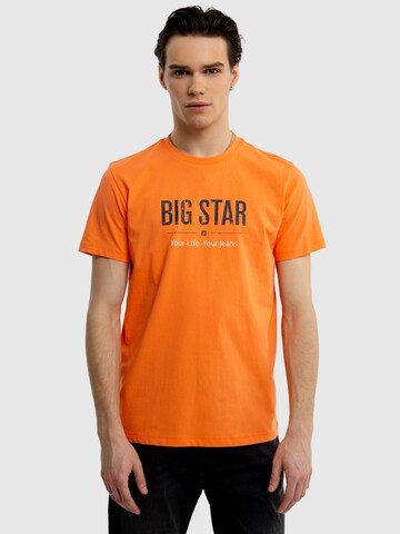 BIG STAR Shirt 'Bruno' in Orange: front