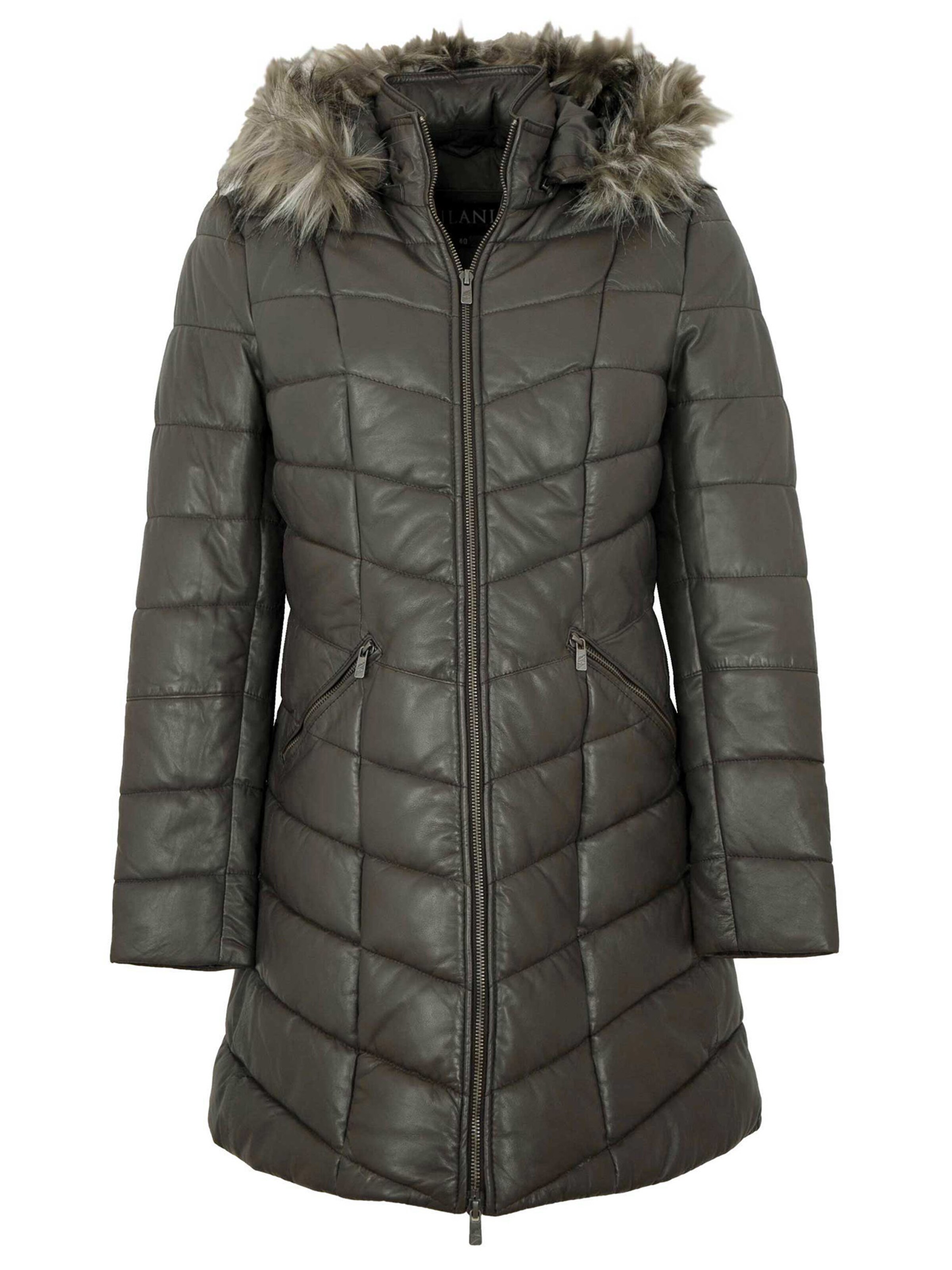 Jilani Übergangsmantel 'Ranja' in Grau: Vorderseite