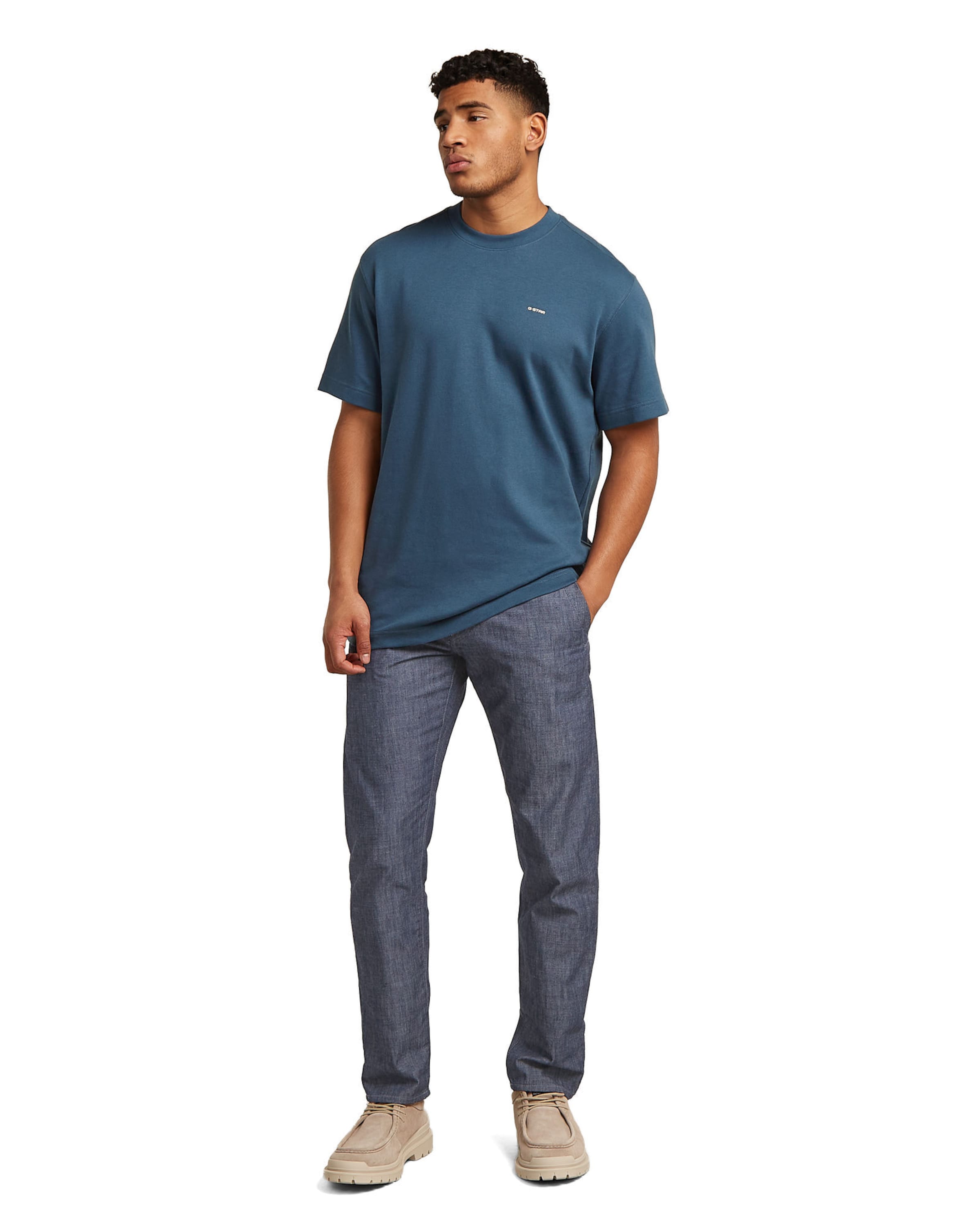 T-Shirt 'GS-01 Relaxed T-Shirt' G-STAR en bleu