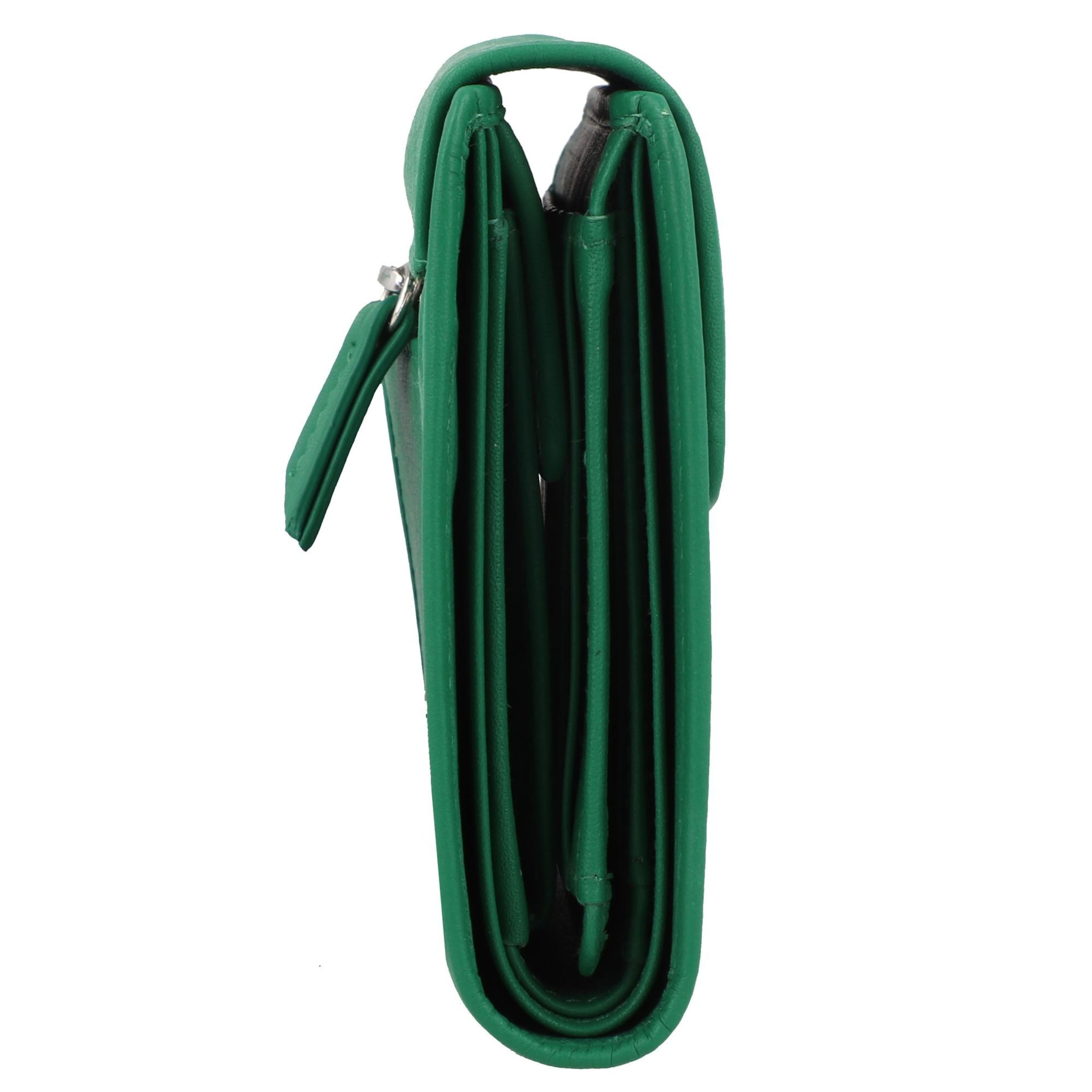 Braun Büffel Wallet 'Joy' in Green