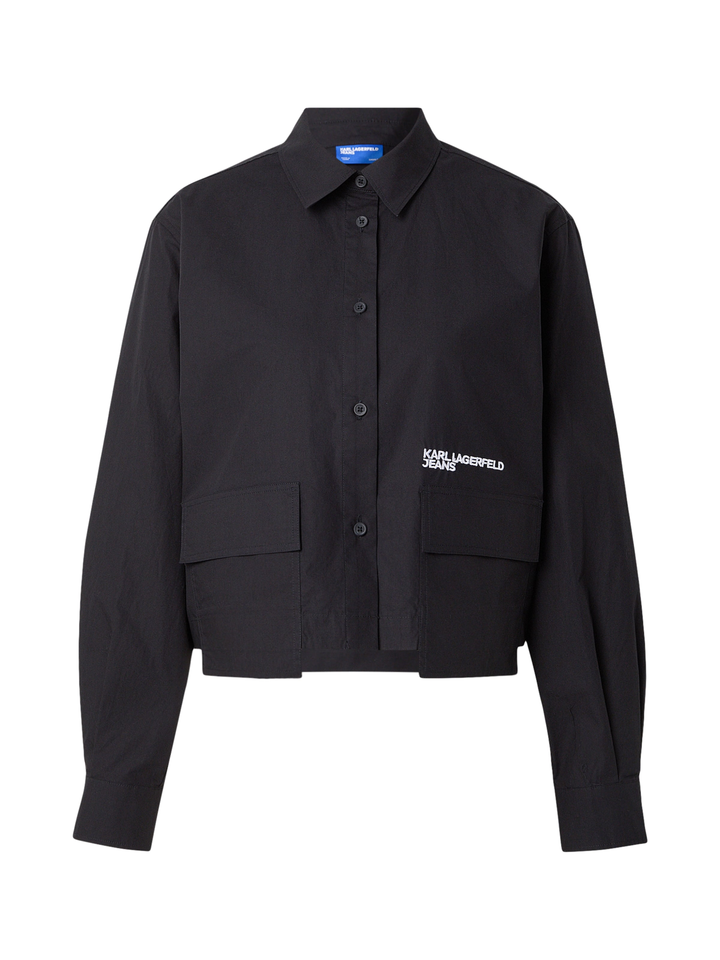 KARL LAGERFELD JEANS Blouse in Black: front