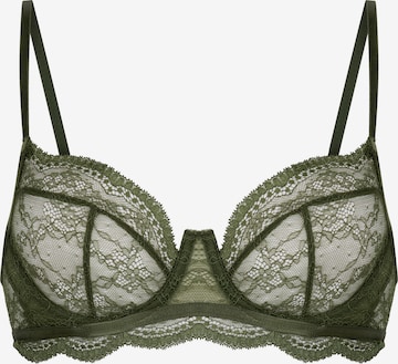 HunkemöllerT-shirt Grudnjak 'Isabelle' - zelena boja: prednji dio