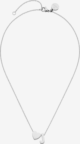 Collana 'Letter Heart J' di PURELEI in argento: frontale