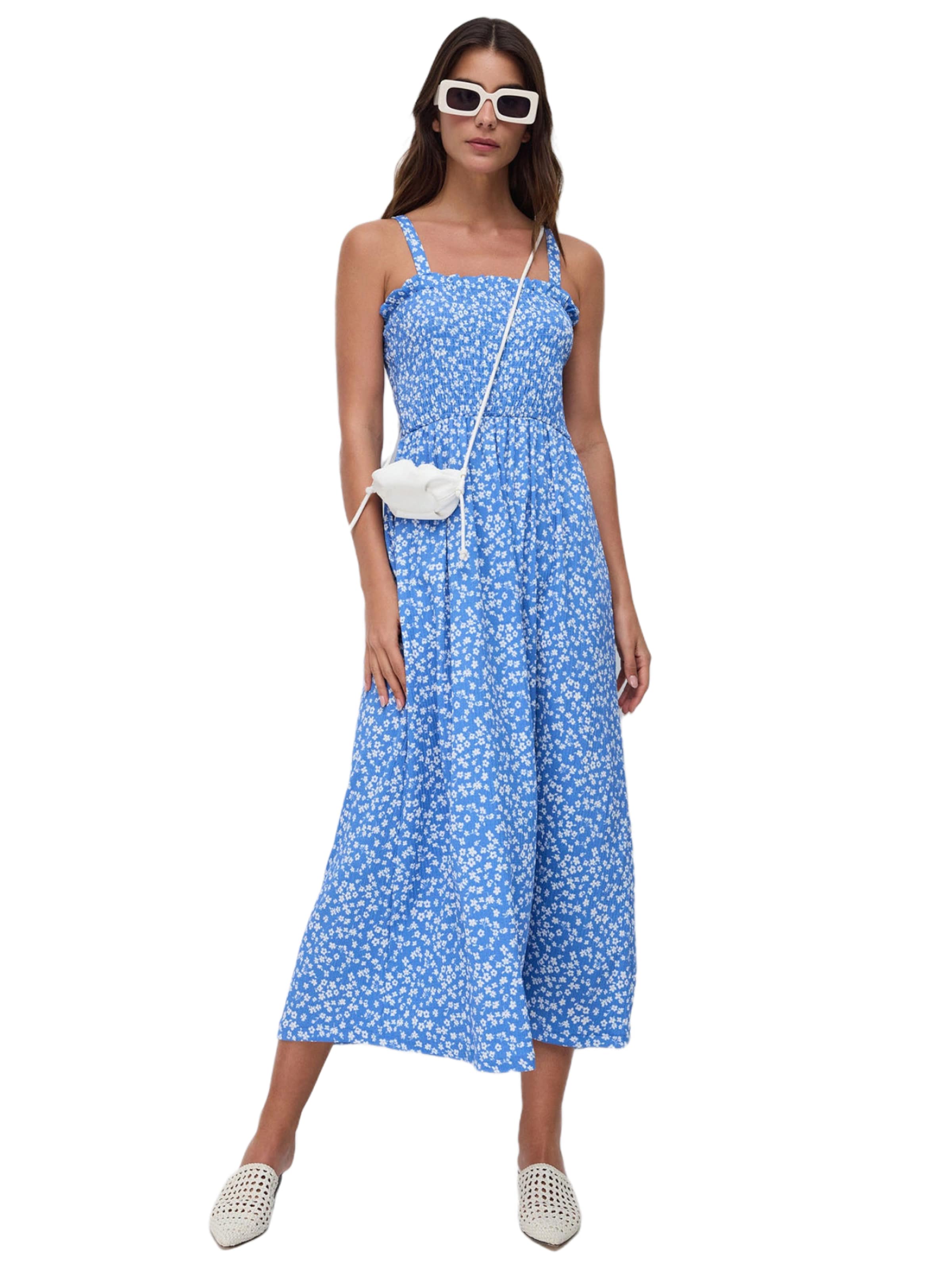 No Matter What Kleid in Blau: Vorderseite