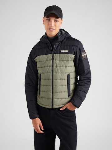 NAPAPIJRI Between-Season Jacket 'A-GESAR H' in Green: front