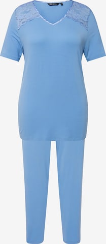 Ulla Popken Pyjama in Blau: predná strana