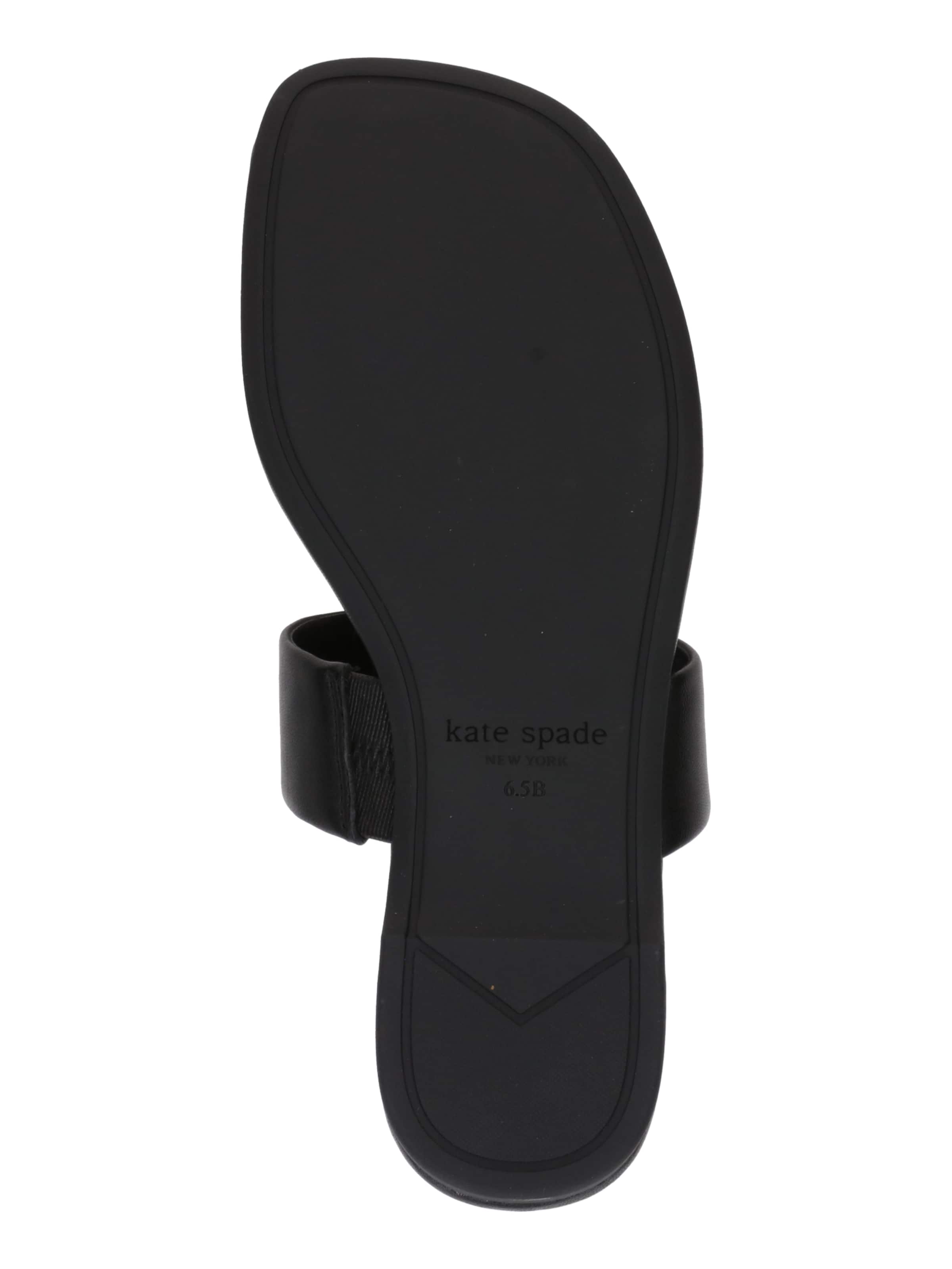 Infradito 'Spade Flower Thong Sandals' di Kate Spade in nero