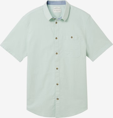 Chemise TOM TAILOR en vert : devant