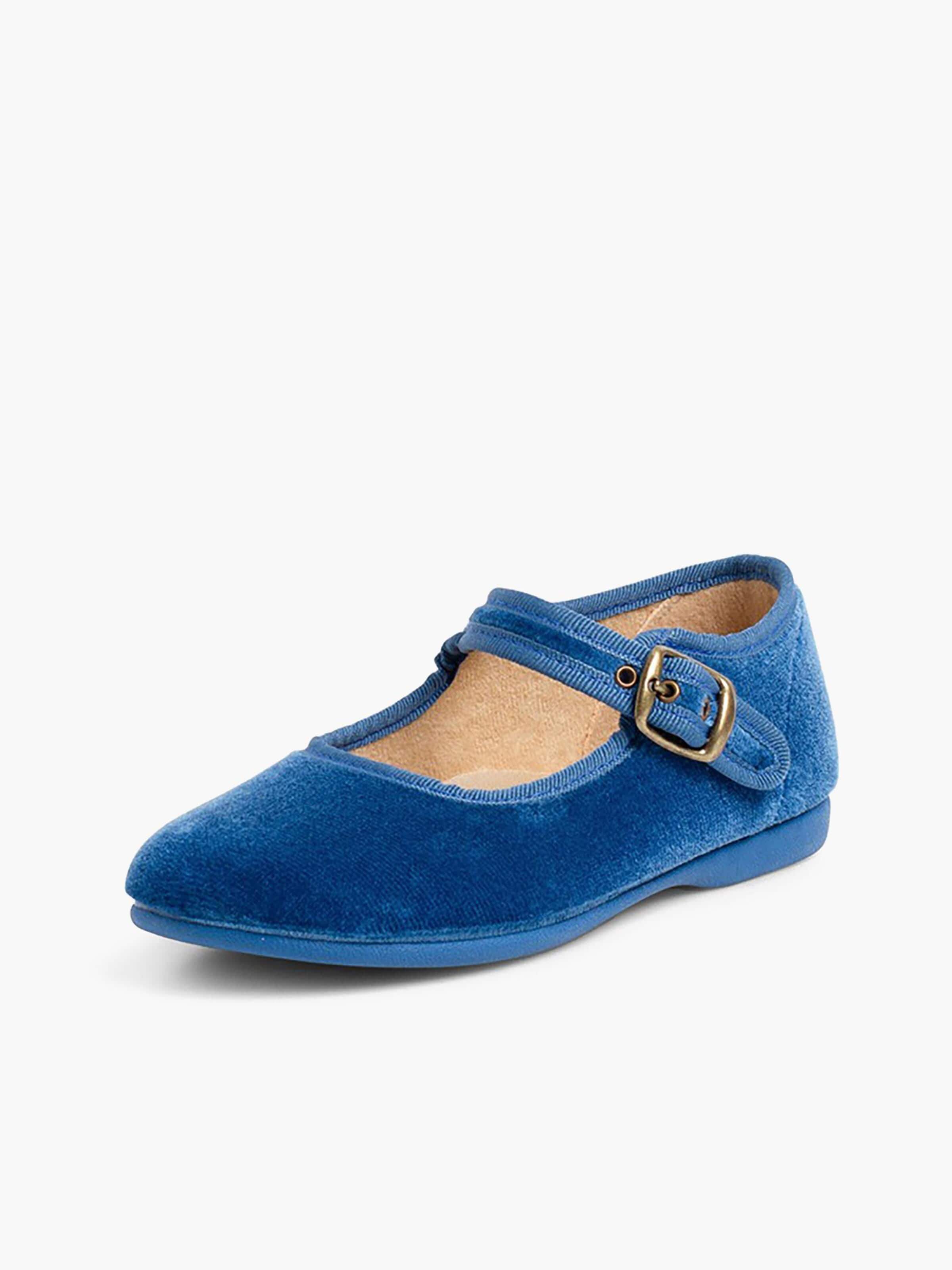 Scarpa bassa di Pisamonas in blu: frontale