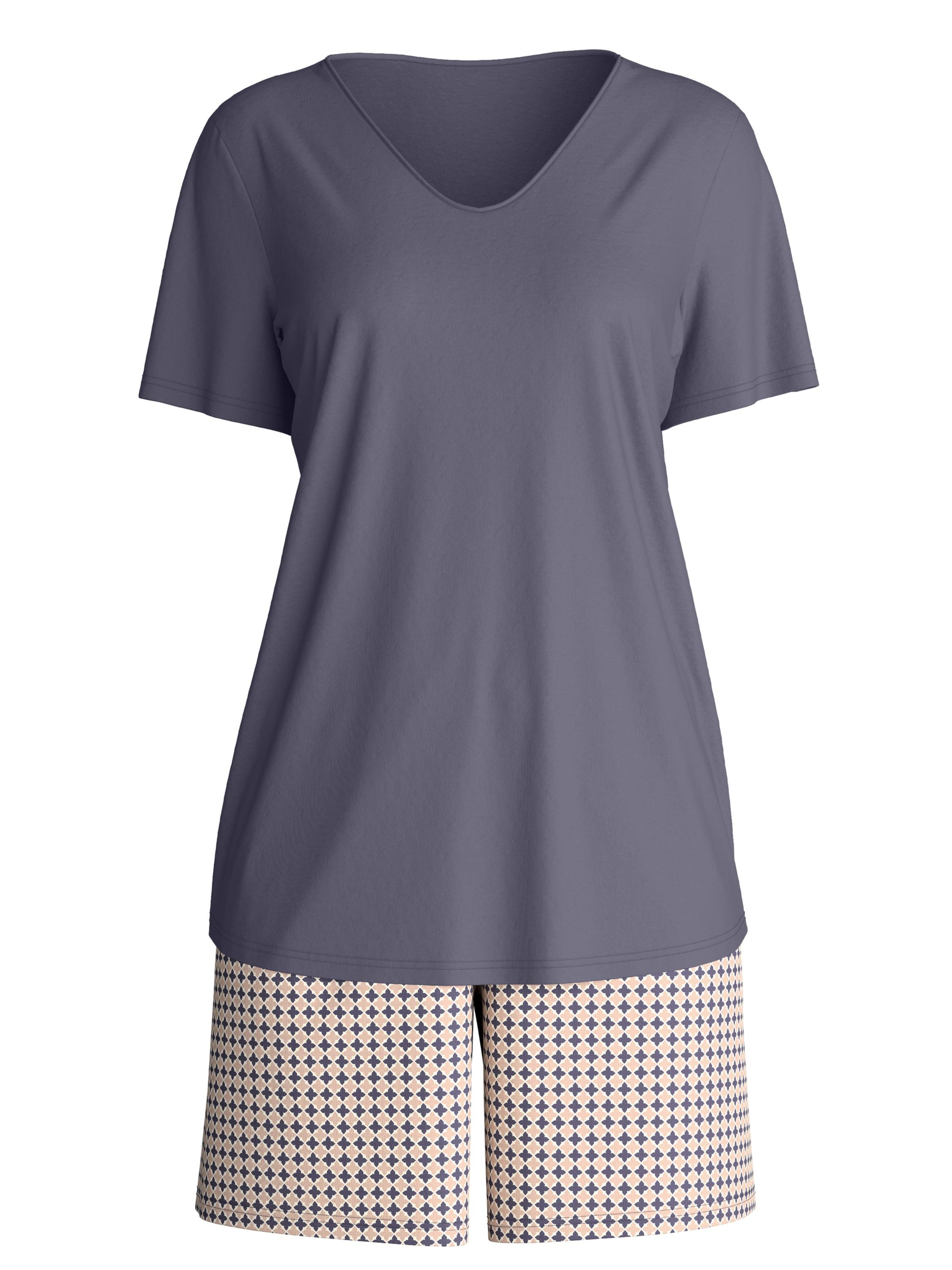 CALIDA Shorty 'Graphic Nights'‌‌‌‌‌‌ in Grau: Vorderseite