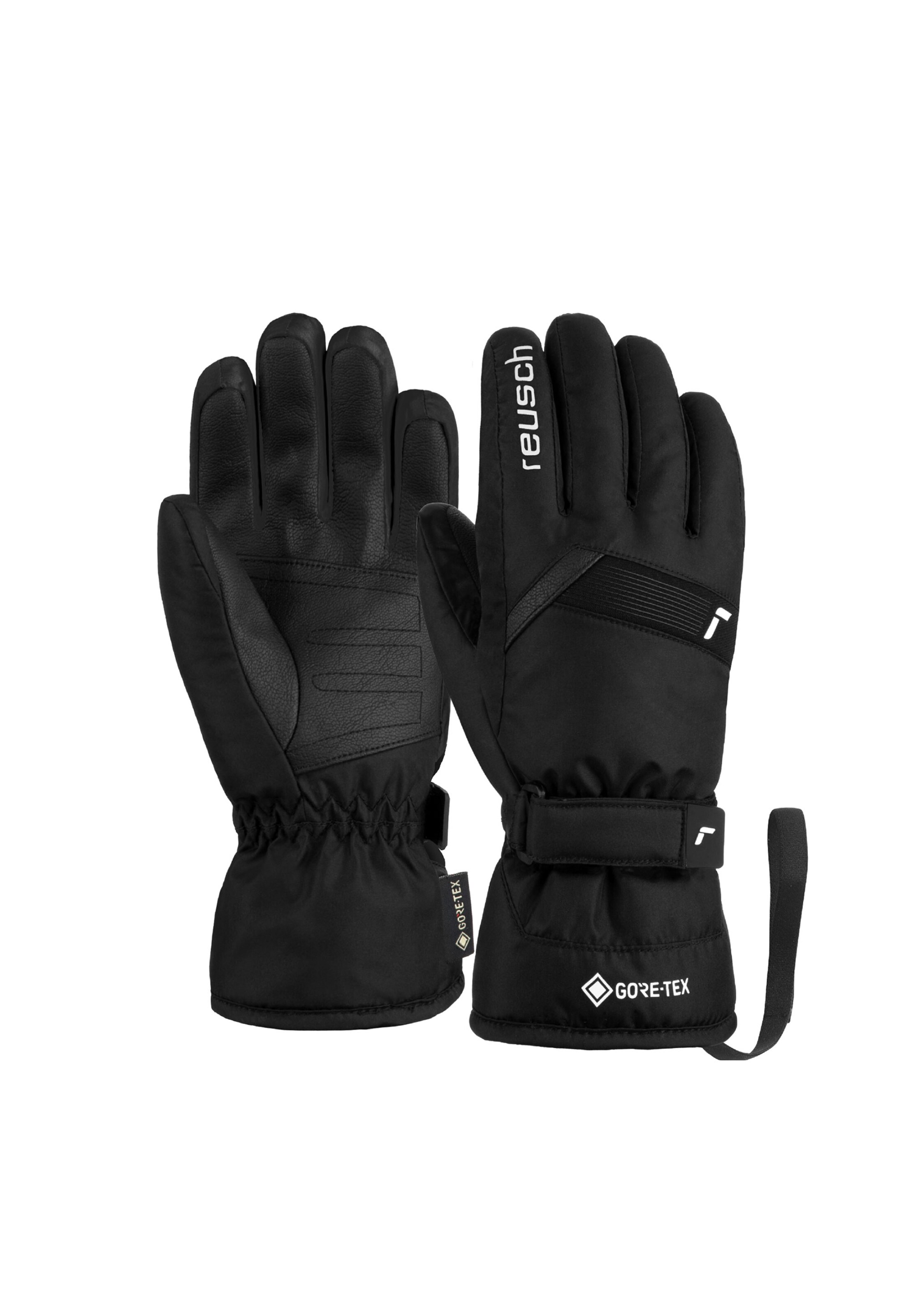 REUSCH Athletic Gloves 'Flash GORE-TEX' in Black: front