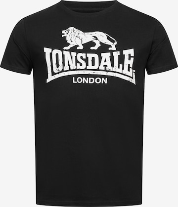 LONSDALE Shirt in Black: front