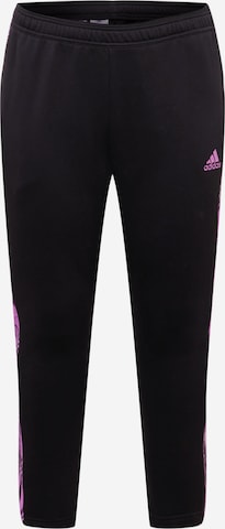 Effilé Pantalon de sport 'Tiro Winterized ' ADIDAS SPORTSWEAR en noir : devant