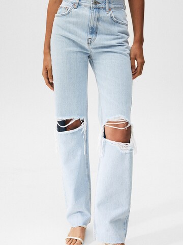 Pull&Bear Regular Jeans in Blau