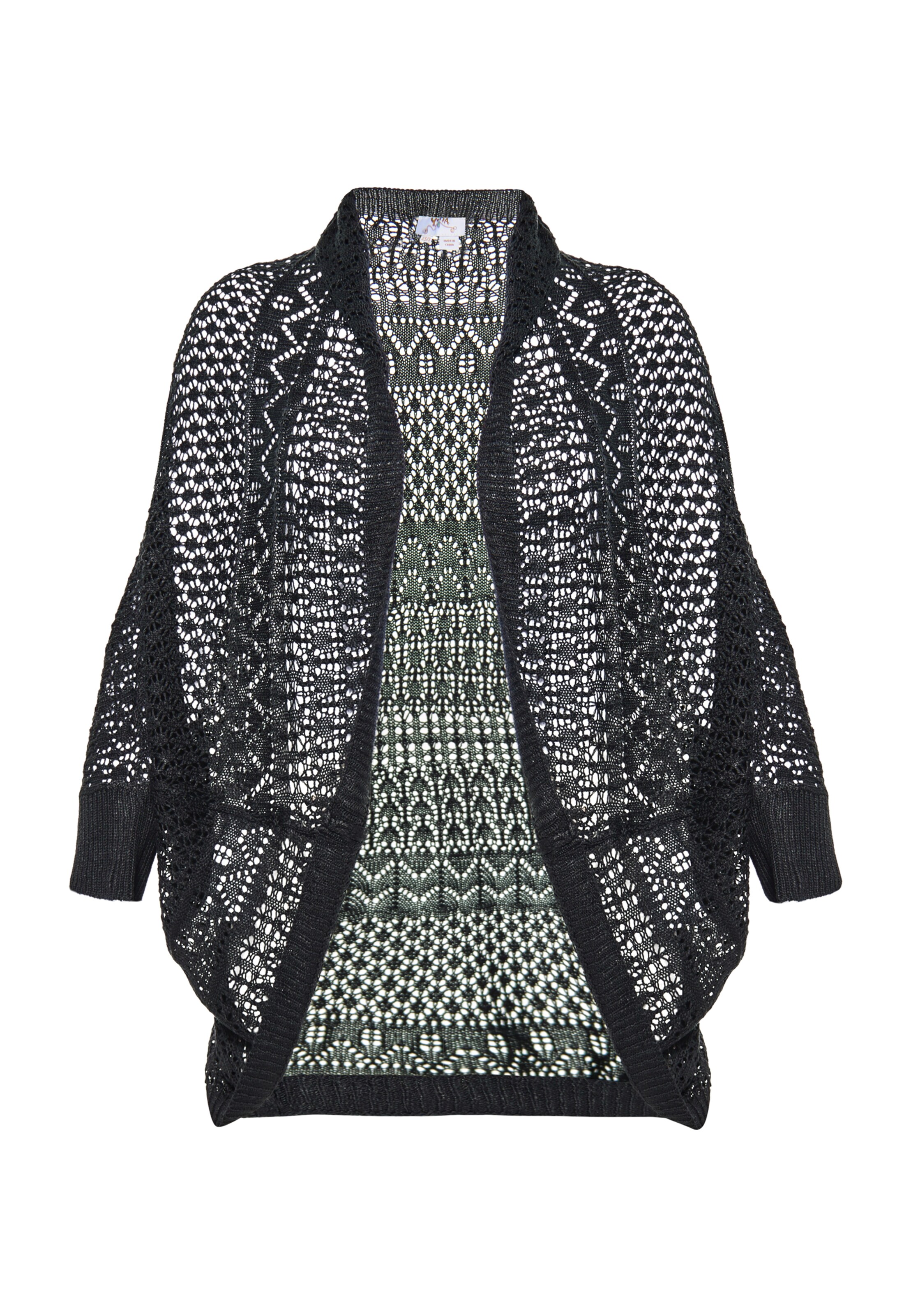 usha FESTIVAL Kofta i svart: framsida