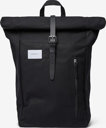 SANDQVIST Backpack 'DANTE' in Black: front