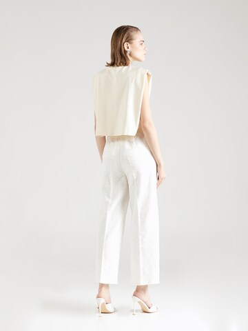 Regular Pantalon à plis GERRY WEBER en blanc